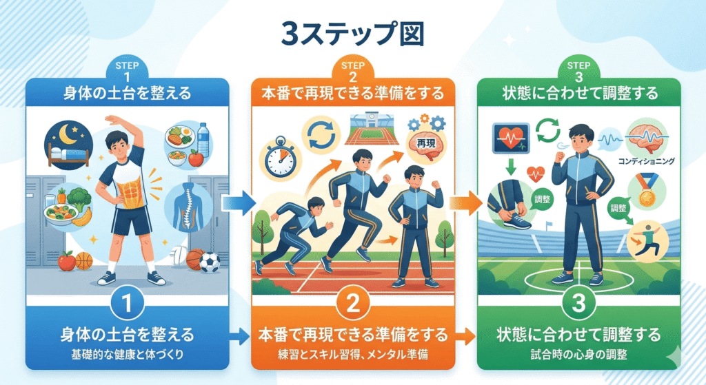 試合で結果が出せるイメージ